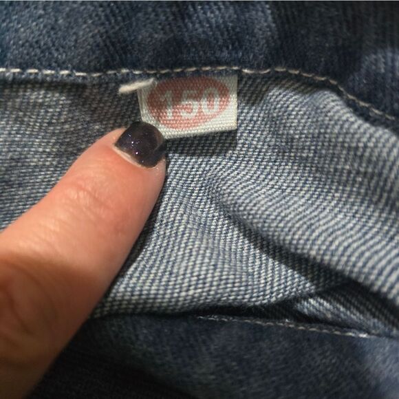 Girls Unicorn Print Denim Jacket NWOT Size 12 Blue - Picture 4 of 4